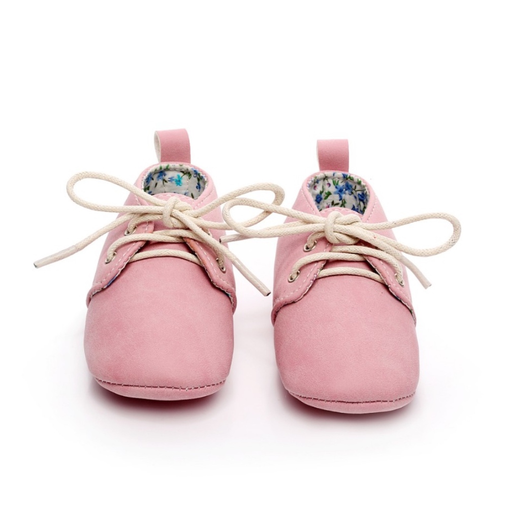 ❣️5 for $25 💕 Girls pink lace up soft sole baby oxfords